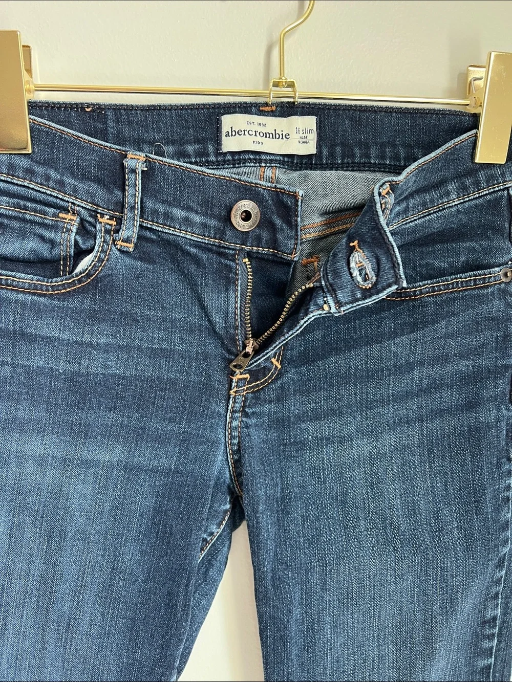 Abercrombie Kids | Deep Indigo Skinny Denim Jeans Size 16 Slim